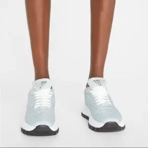 Prada Shoes Prada Allacciate 45mm Triangle Nylon Platform